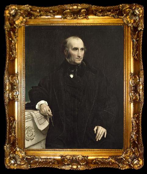 framed  Victor Mottez Portrait of Charles Benvignat,, ta009-2